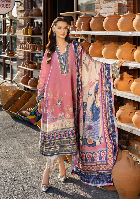 Mushq Hemline Nirvana Printed Silk'25 D-06 Meridian Bloom