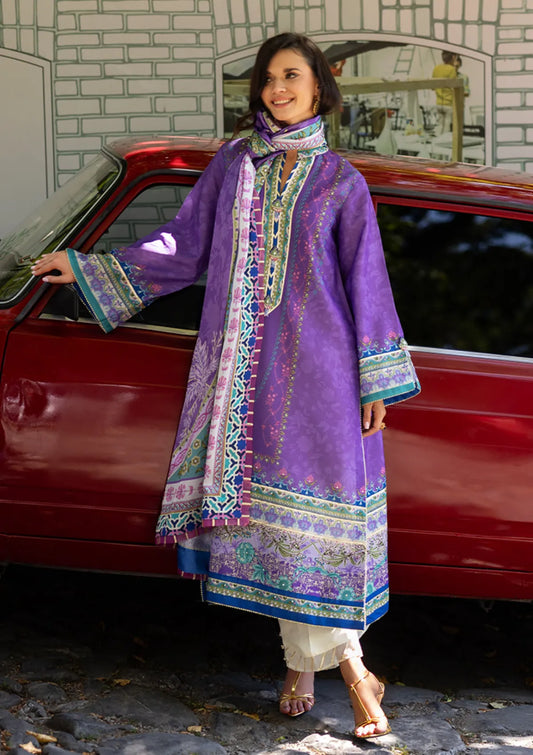 Mushq Hemline Nirvana Printed Silk'25 D-02 Cosmic Spindle