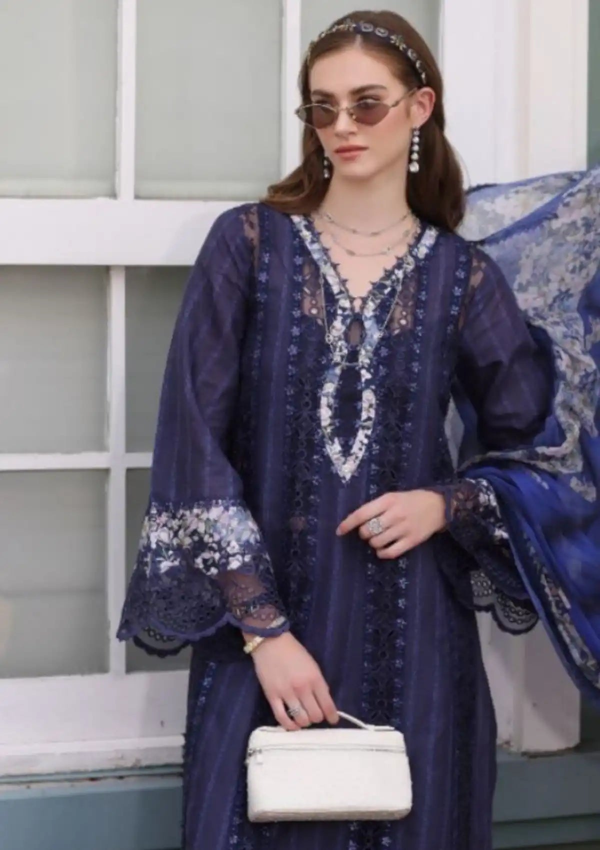 Noor by Saadia Asad Eid Luxe Chikankari'25 D-07