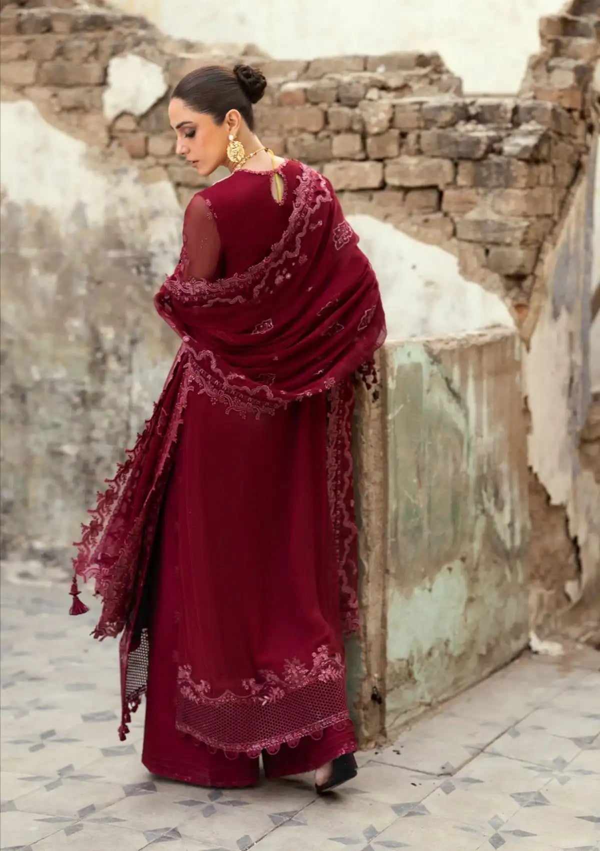 Qalamkar Emb Chiffons'25 WC-06 JAYNE