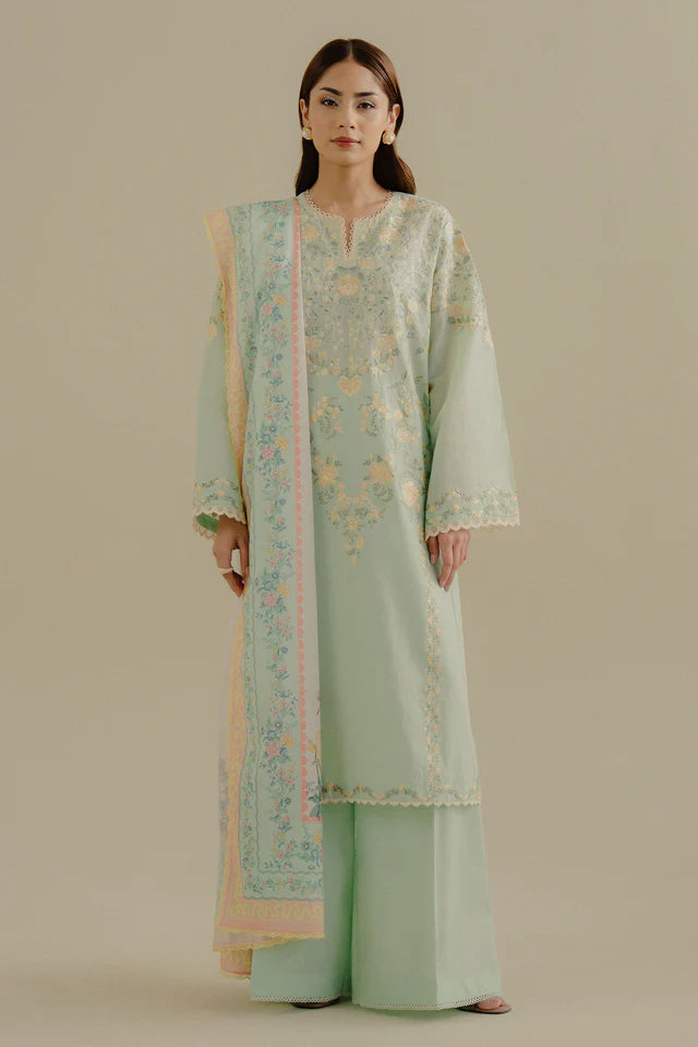 Coco Embroidered Eid lawn'25 Velin-7A  Uma's Wardrobe
