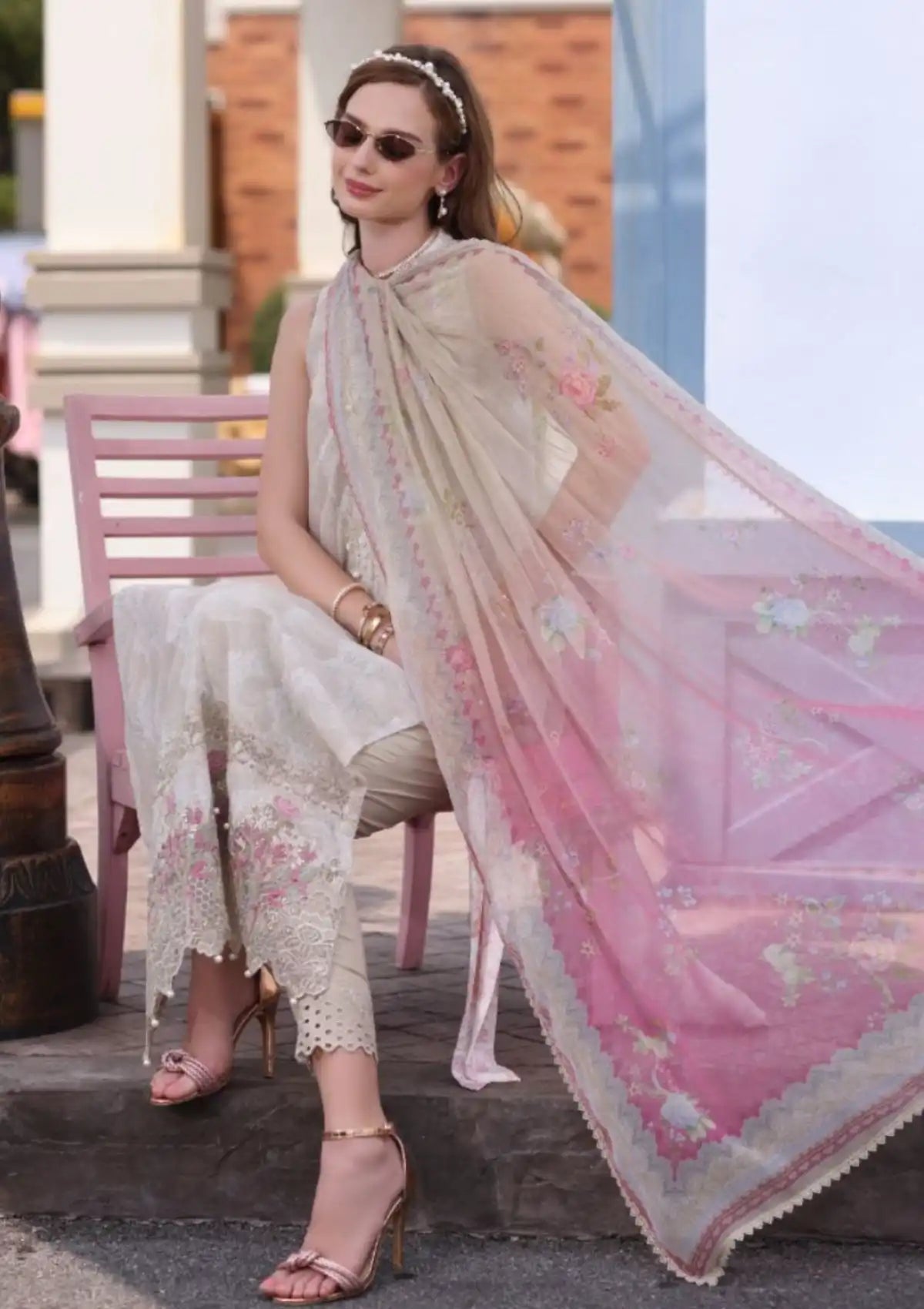 Noor by Saadia Asad Eid Luxe Chikankari'25 D-04
