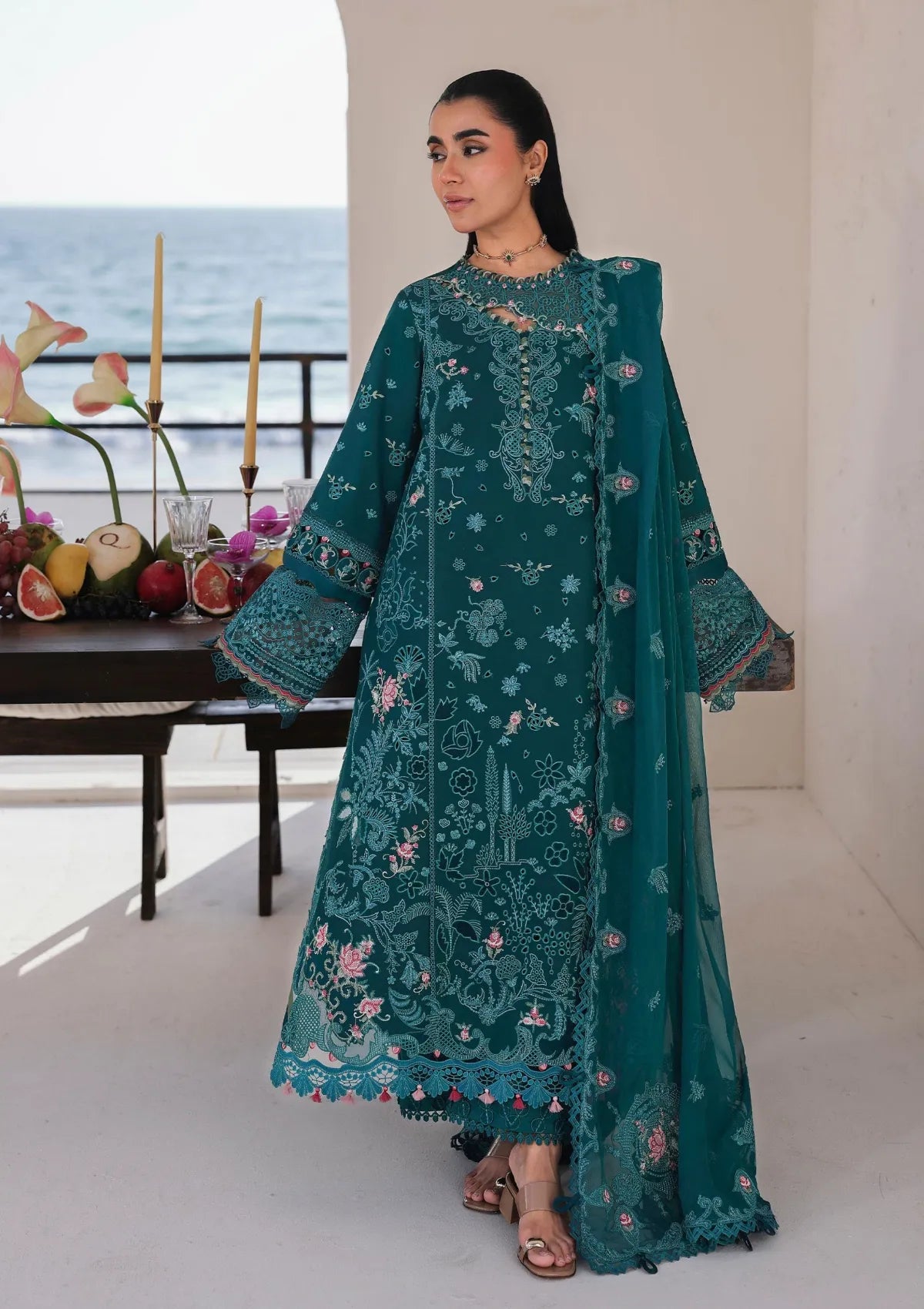 Qalamkar Sahil Luxury Lawn‘26 SA-04 Elif