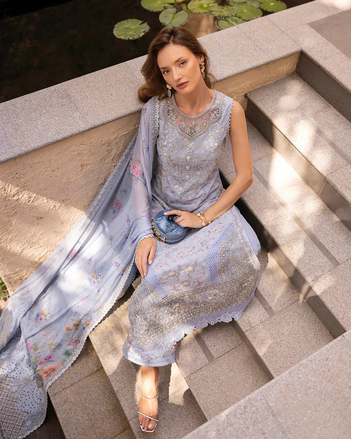 Faiza Saqlain ZInnia Luxury Lawn'25 Liana