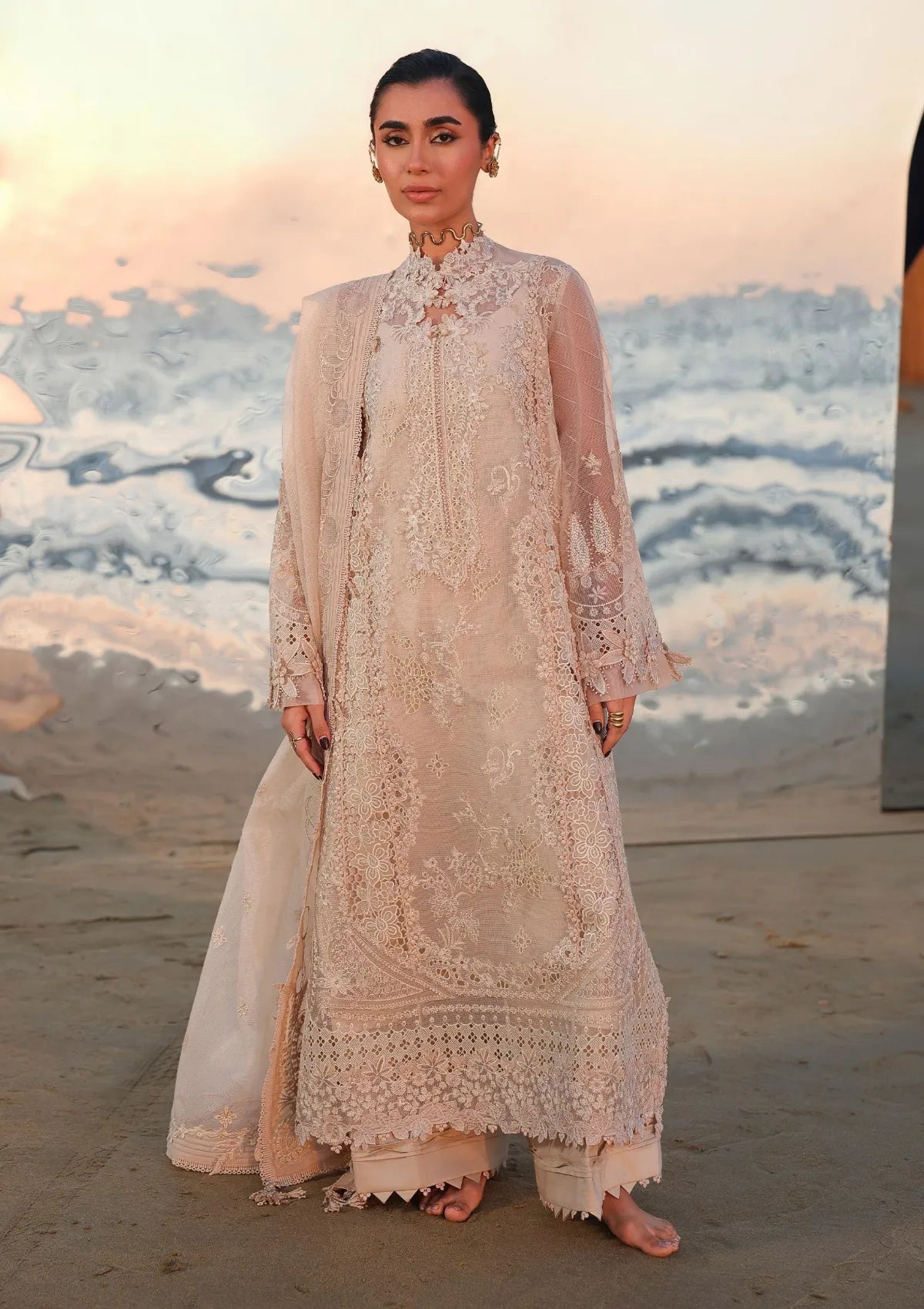 Qalamkar Sahil Luxury Lawn‘26 SA-15 Nehan