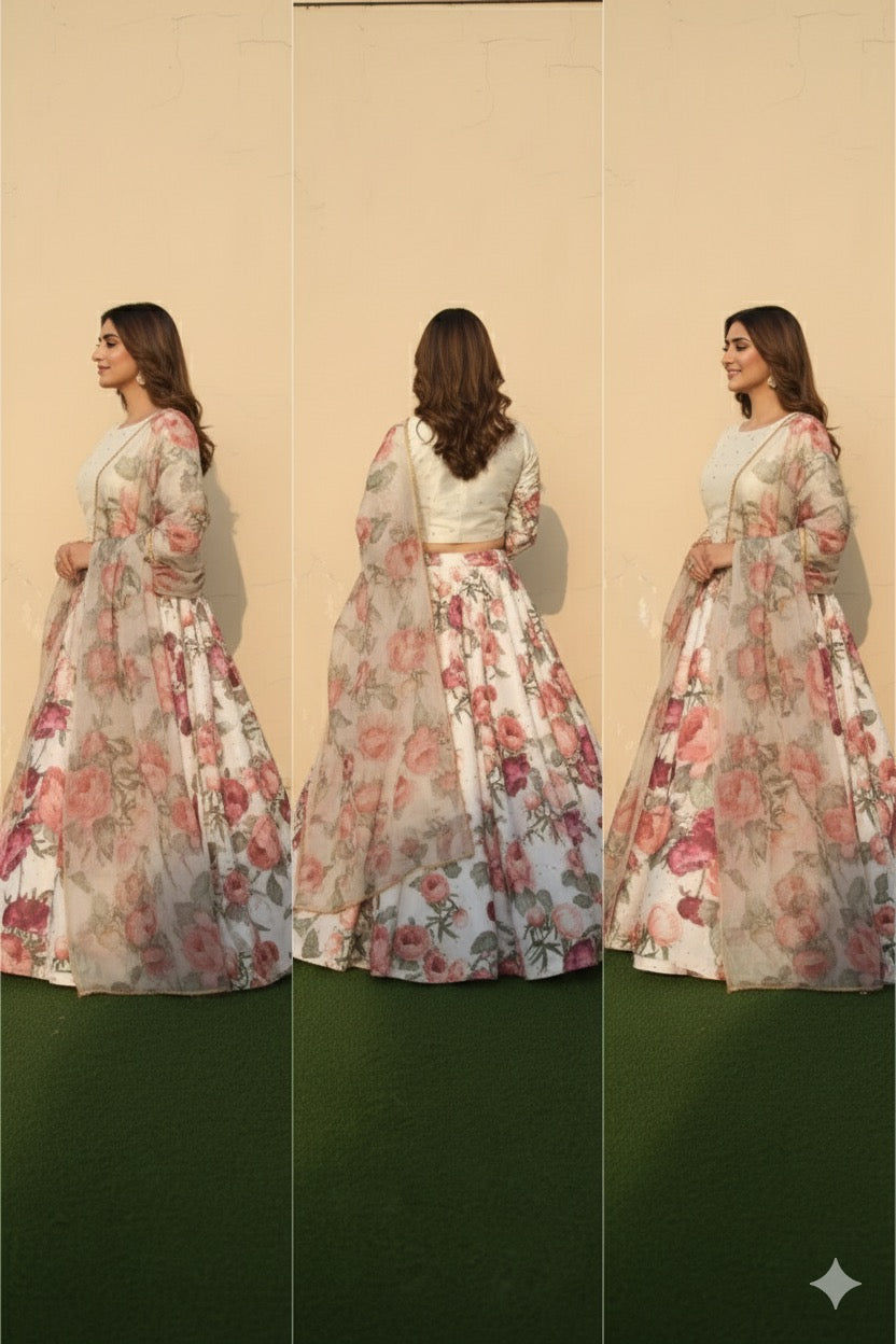 Hand Painted Lehnga 2024