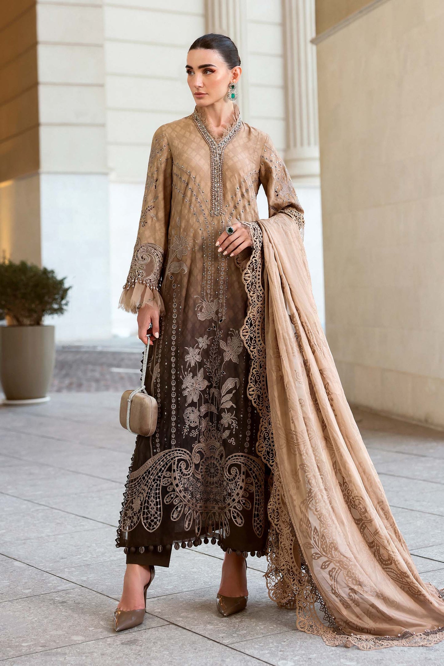 Maria B Luxury Lawn'26 D-01A