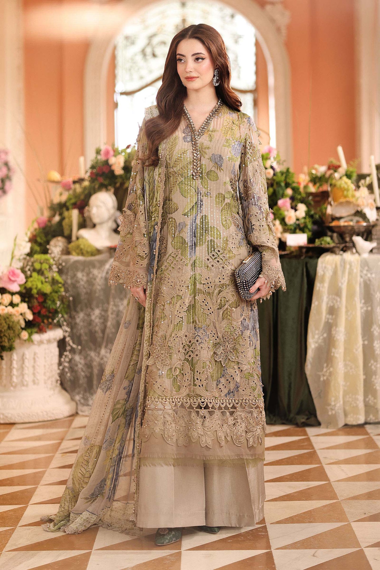 Maria.B Royale Tea Affair Chiffon'26 D-03