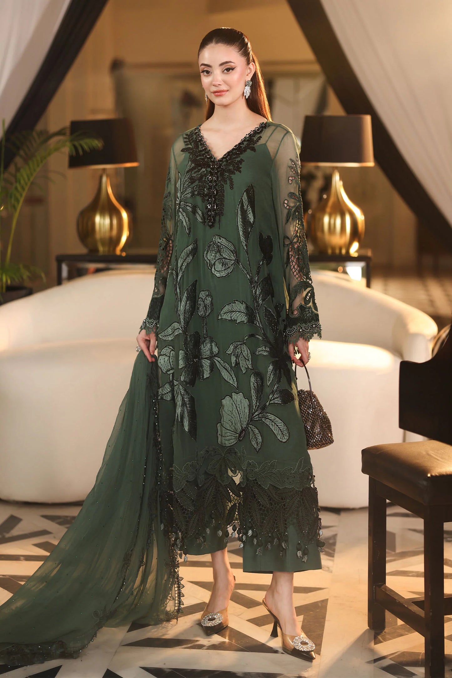 Maria.B Royale Tea Affair Chiffon'26 D-07