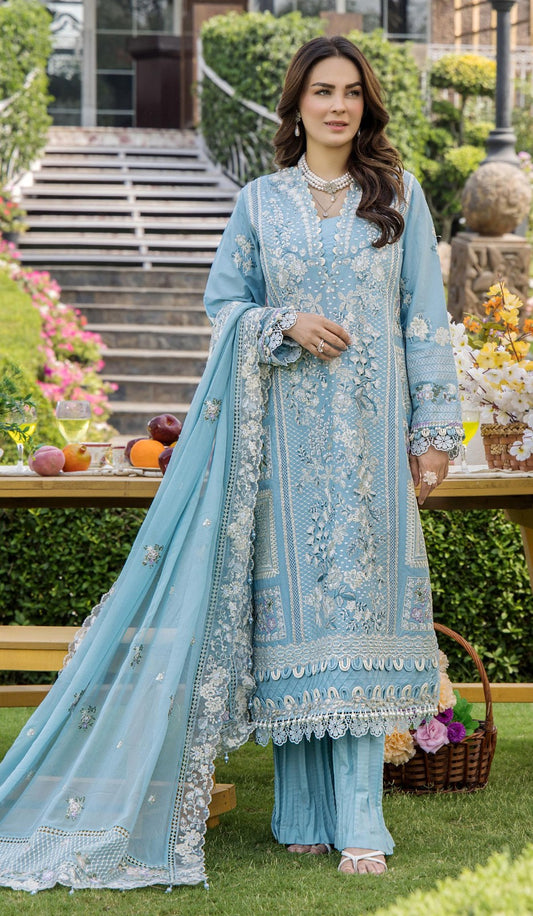 Eshaisha Luxury Lawn'25 Elegant Sky