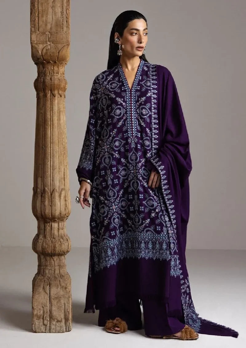 Zara Shahjahan Saraab Winter'26 -BANAFSHA