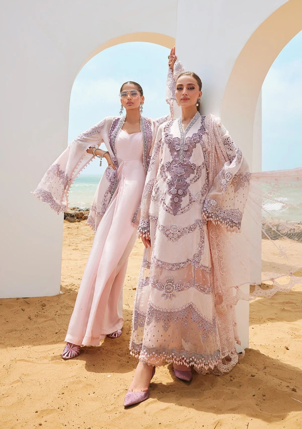 Maria B Luxury Lawn'25 Eid 2 D-02