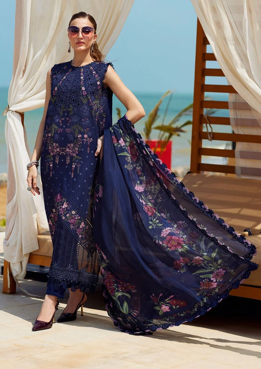 Maria B Luxury Lawn'25 Eid 2 D-10