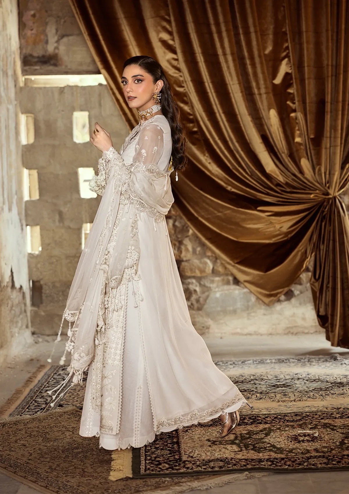 Qalamkar Emb Chiffons'25 WC-03 ROISE