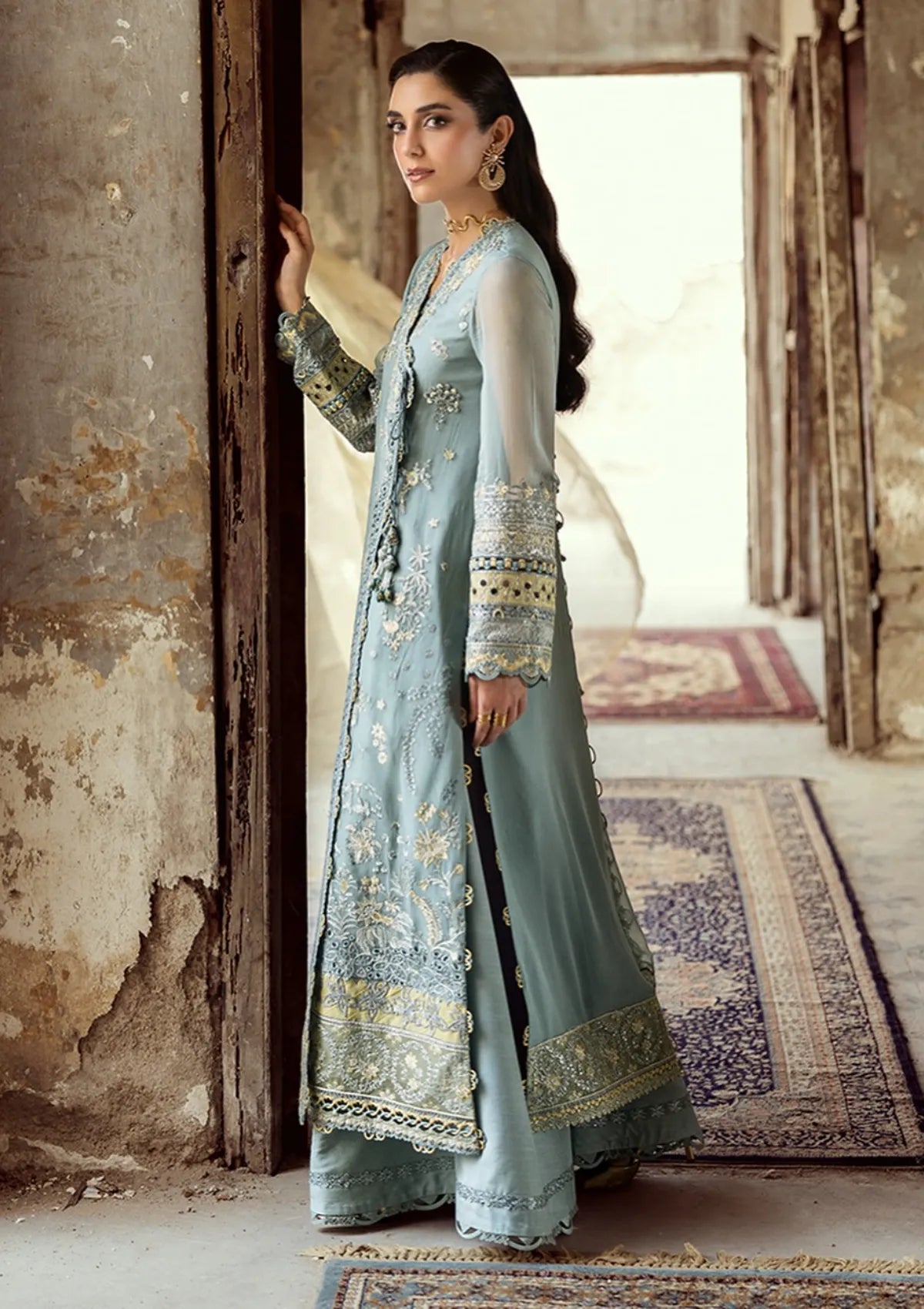 Qalamkar Emb Chiffons'25 WC-08 VEVIN