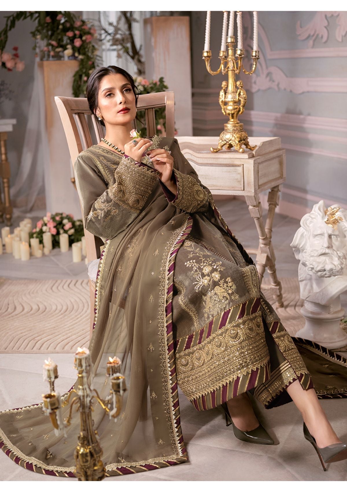 Asim Jofa Makhmal Royal Velvet '22 AJAM- 03 (Peridot)