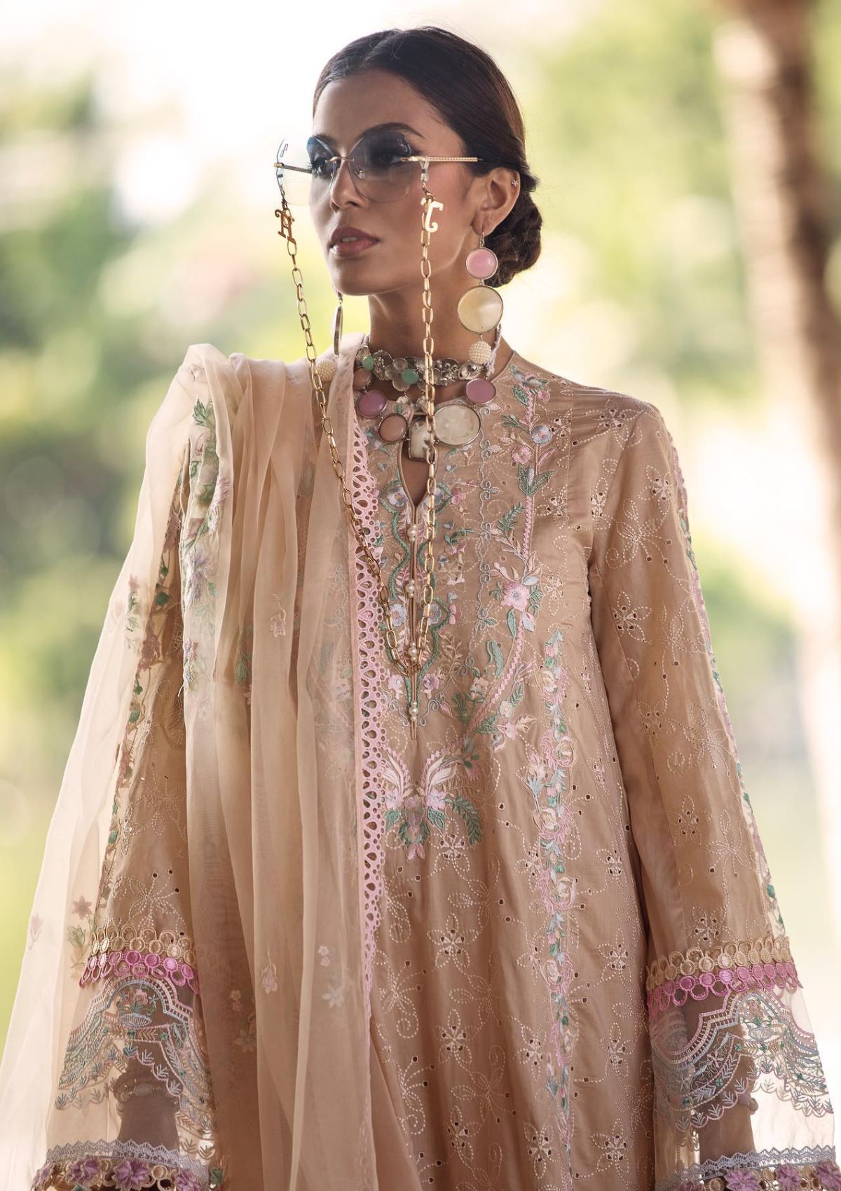 Ansab Jahangir Zoha Luxury Lawn'23 AJLL-06(Freesia)