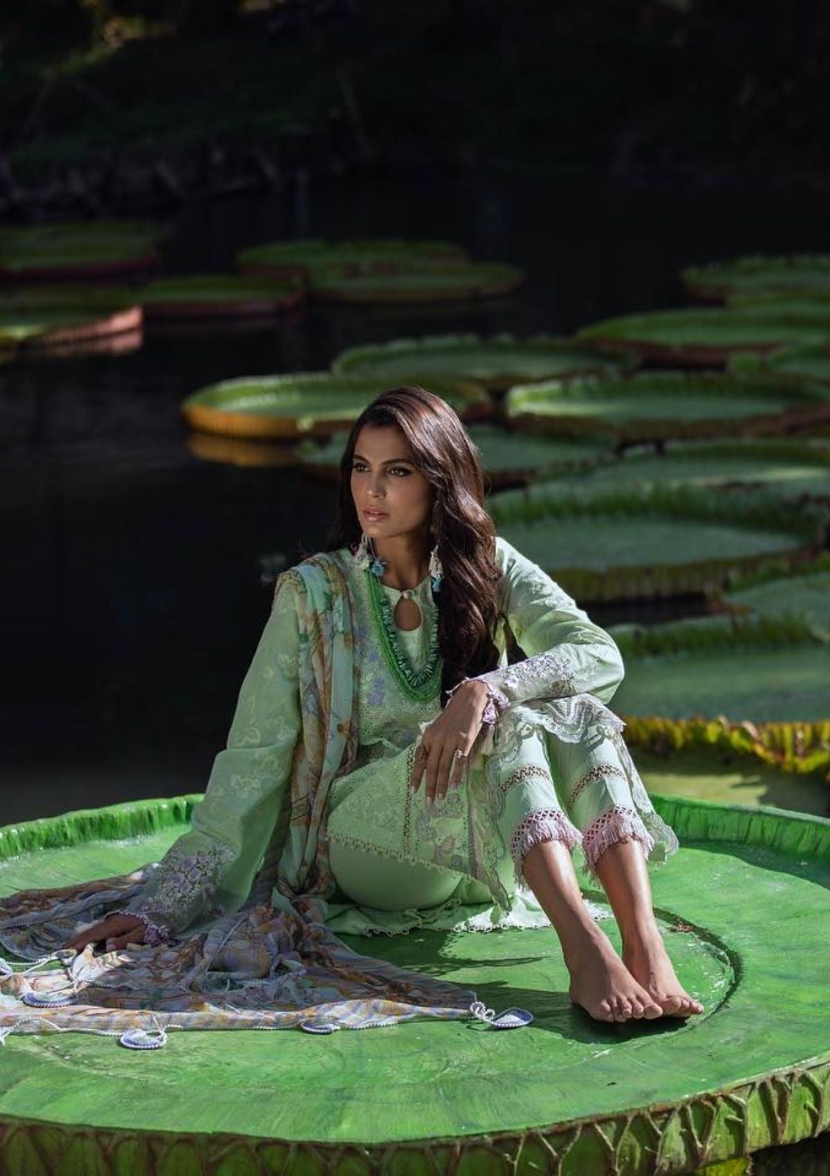 Ansab Jahangir Zoha Luxury Lawn'23 AJLL-05(Lotus)