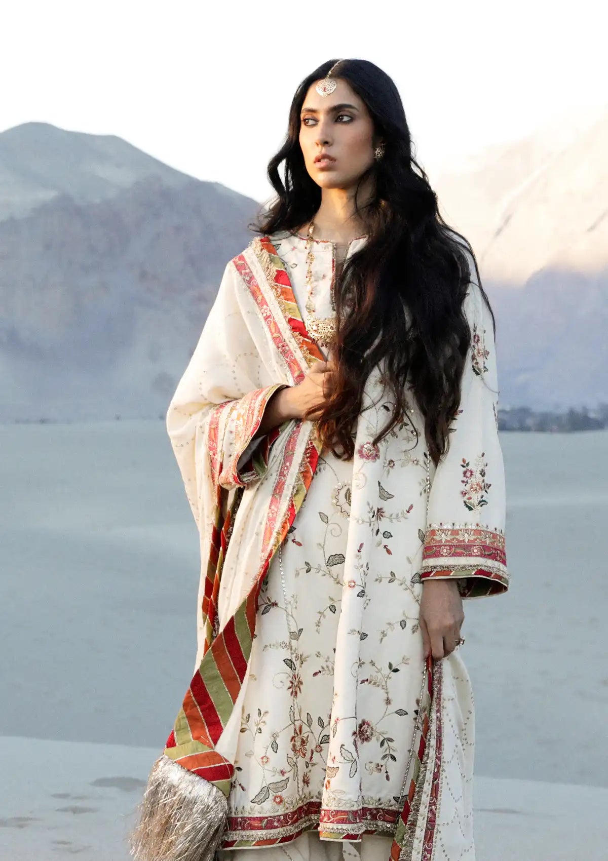 Zara Shahjahan Winter Shawl'23 D-05