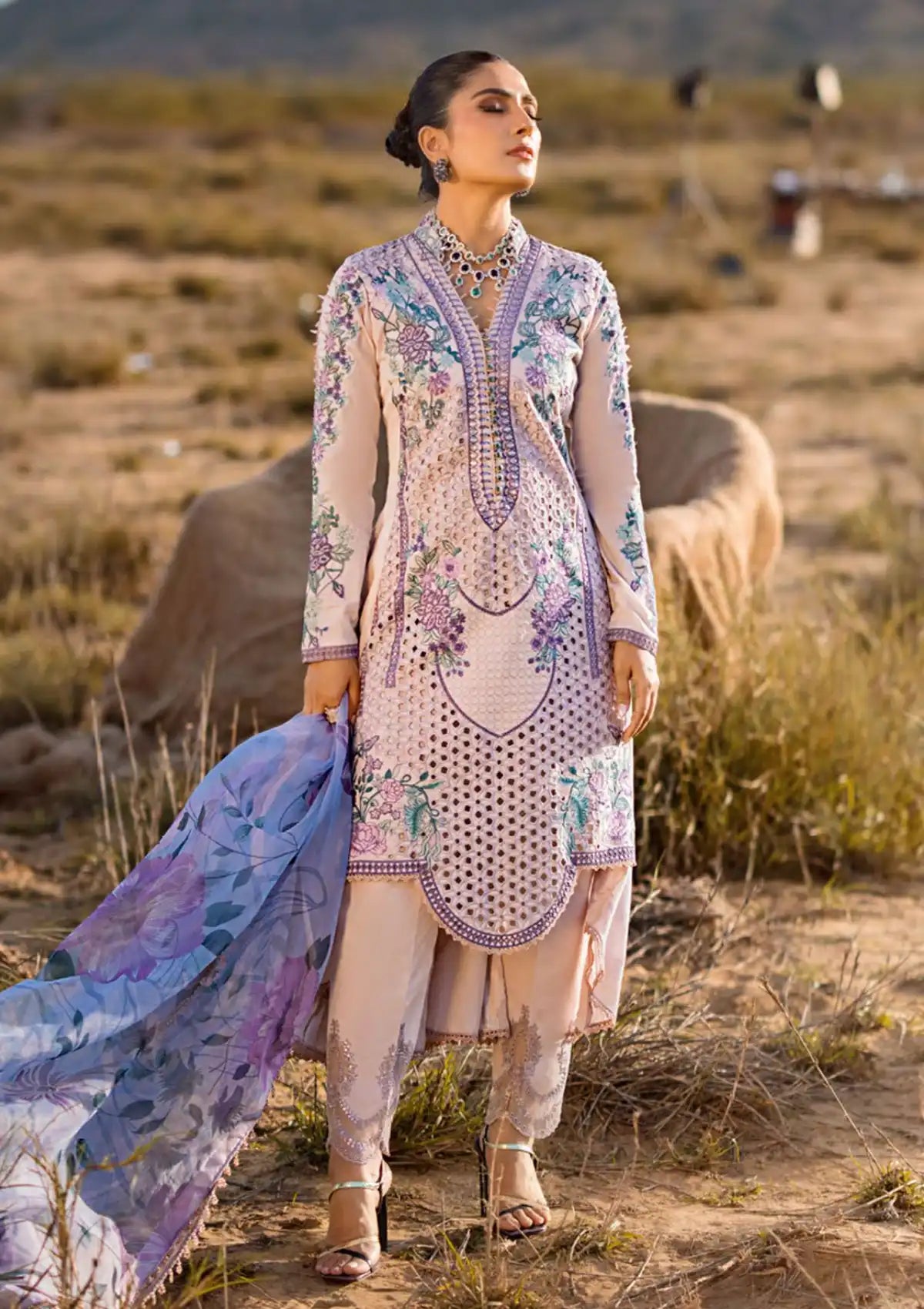 Al Zohaib Mahiymaan Luxury Lawn'24 M-06