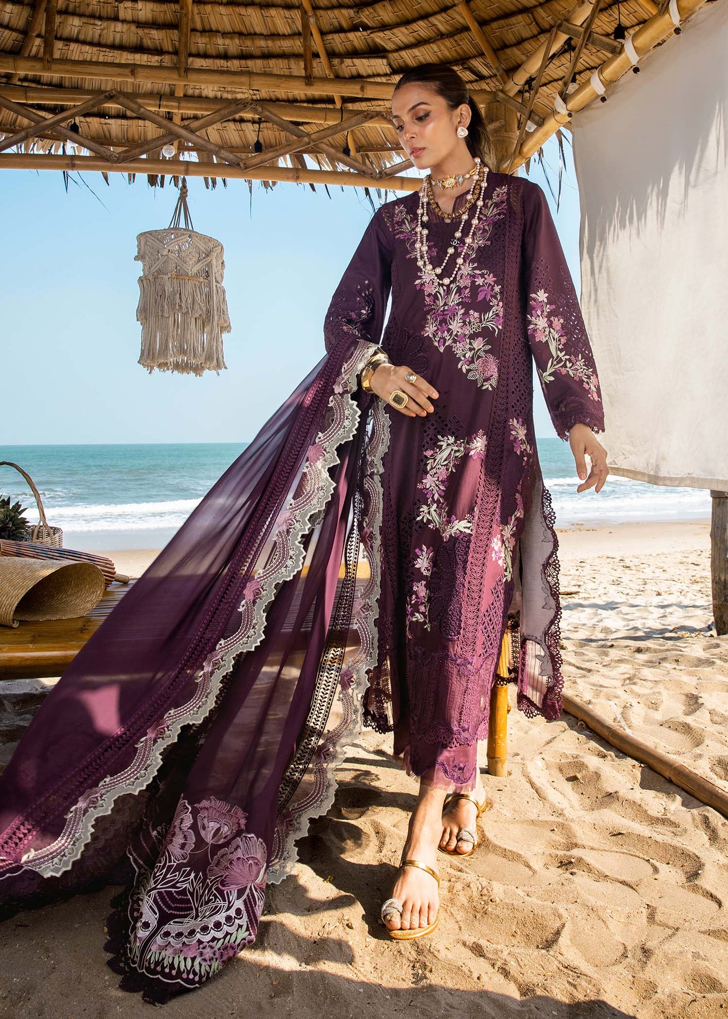 Saira Shakira Luxury Lawn'25 DAHLIA-B