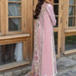 Crimson Luxury Lawn'24 D-07B-A Floral Mesh-Rose Pink