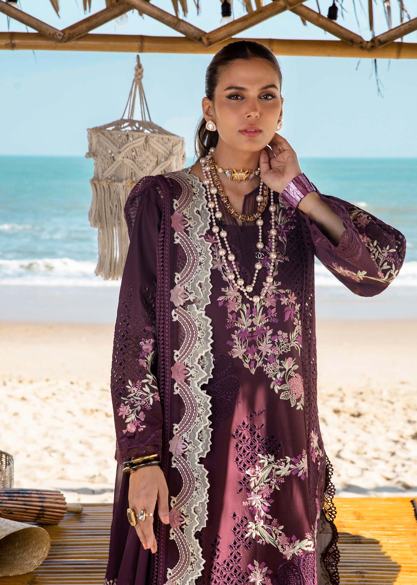 Saira Shakira Luxury Lawn'25 DAHLIA-B