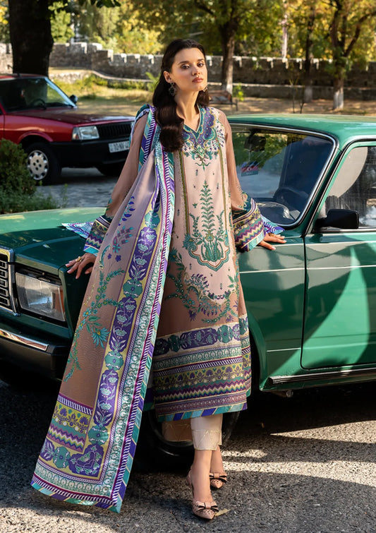 Mushq Hemline Nirvana Printed Silk'25 D-08 Aurora Echo