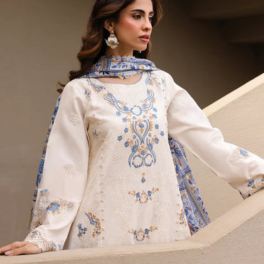 Faiza Faisal Luxury Lawn'25 MIRHA | 3PC UNSTITCHED