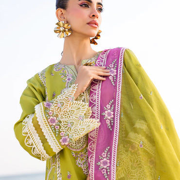 Faiza Faisal Luxury Lawn'25 HINA | 3PC UNSTITCHED