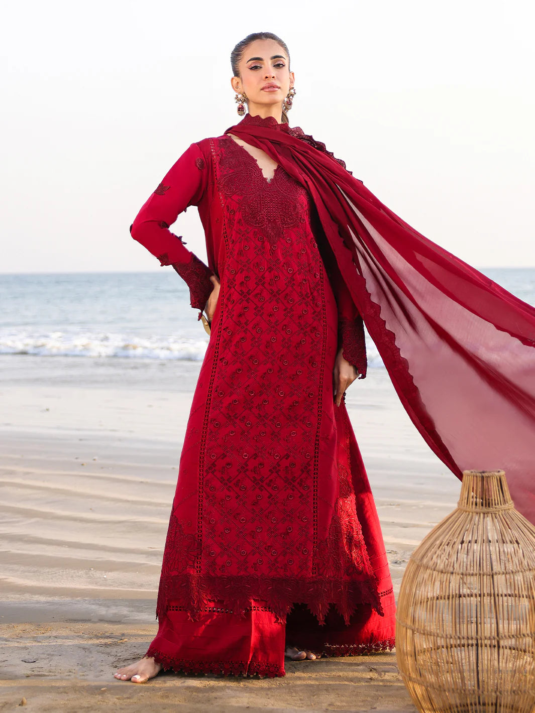 Faiza Faisal Luxury Lawn'25 TARA | 3PC UNSTITCHED