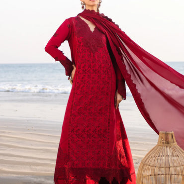 Faiza Faisal Luxury Lawn'25 TARA | 3PC UNSTITCHED