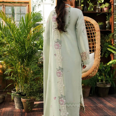 Kahf Luxury Lawn'24 KLE-01A Margarita - Mohsin Saeed Fabrics