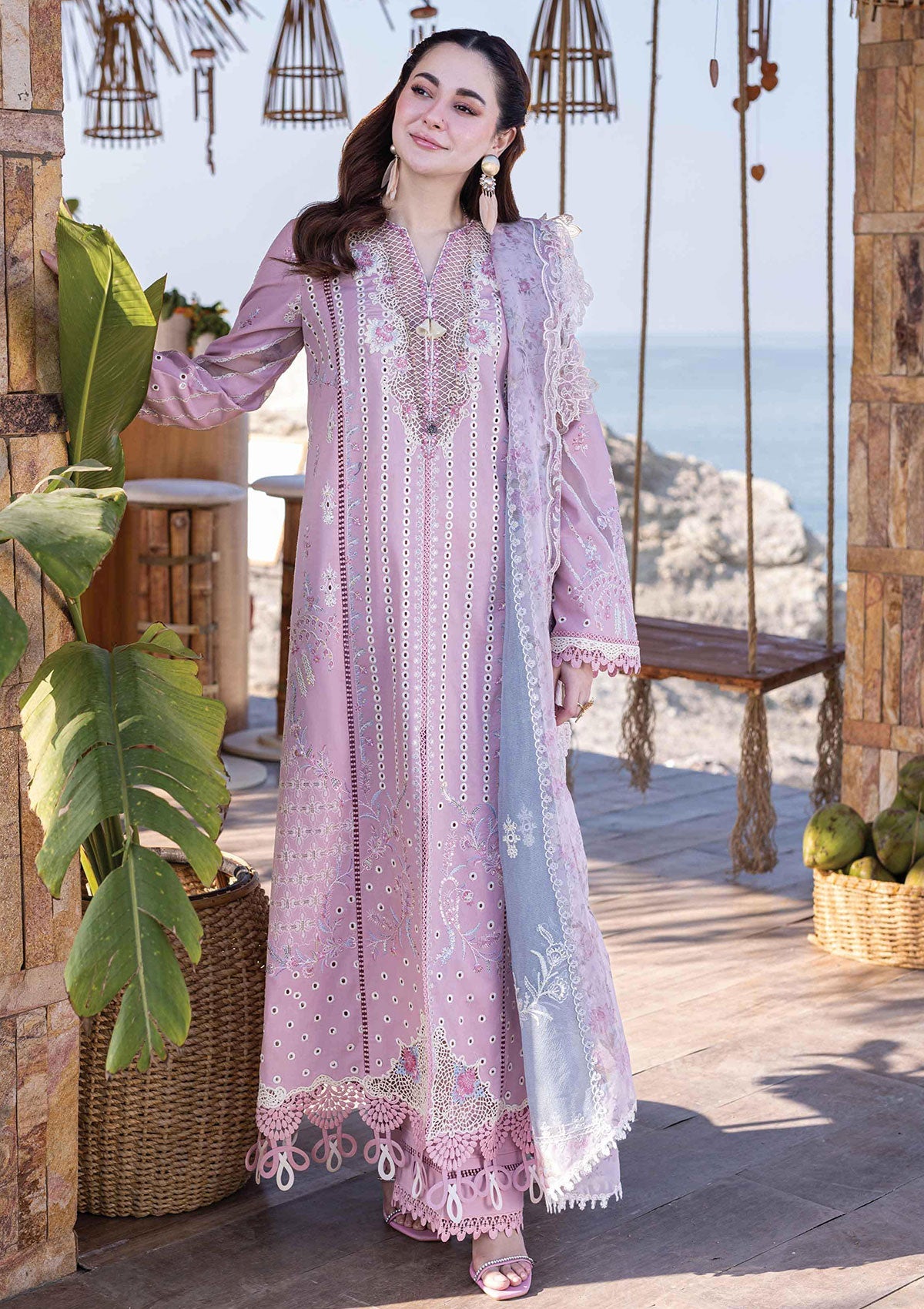 Lawn Collection - Qalamkar - Sahil Kinare - FP#10 - Lina