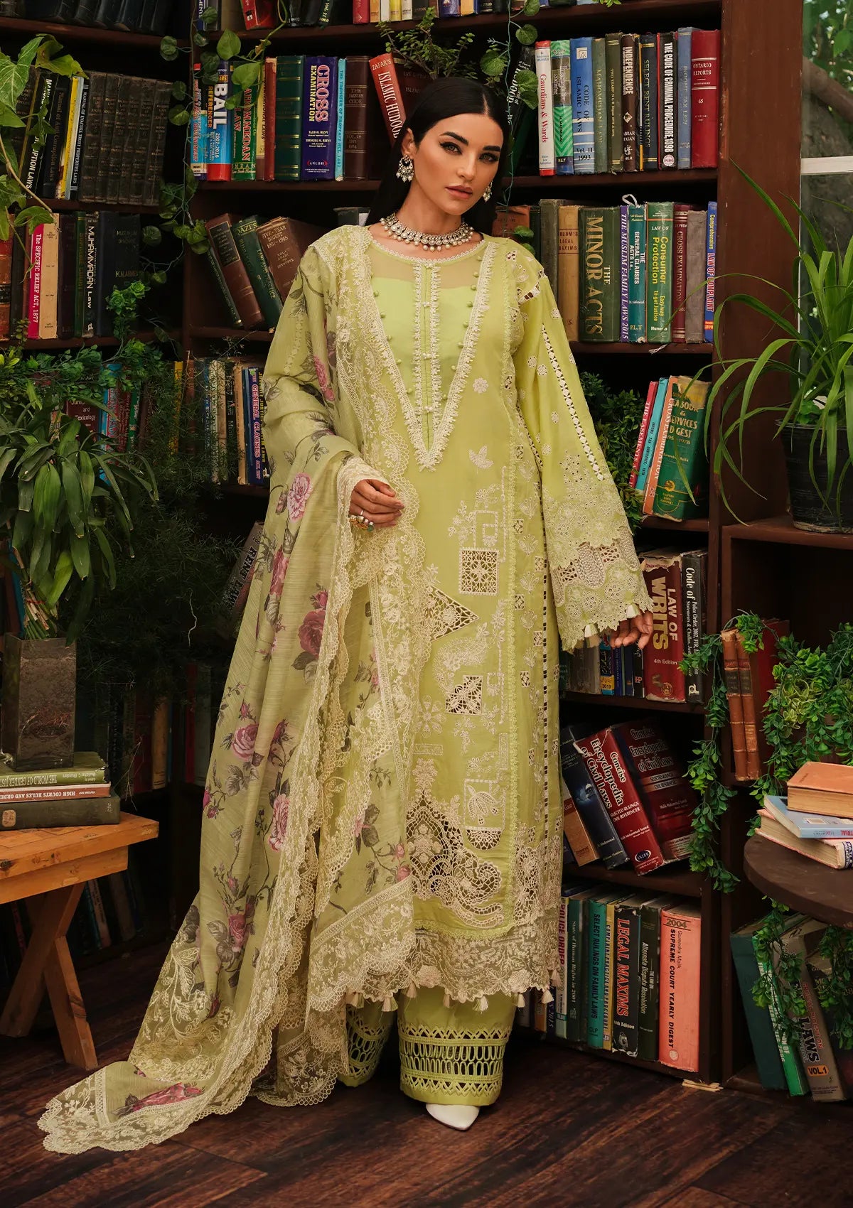 Kahf Luxury Lawn'24 KLE-05A Ambrosia - Mohsin Saeed Fabrics