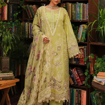 Kahf Luxury Lawn'24 KLE-05A Ambrosia - Mohsin Saeed Fabrics