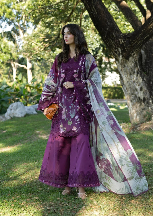 Elaf Signature Lawn'26 ESA-5B DARLING PLUM