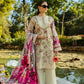 Elaf Chikankari Lawn'25 ELK-06B ROSES & WHITES