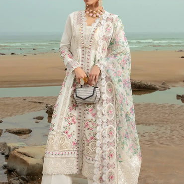 Saira Shakira By Crimson Lawn'24 Dove's Song-Cloud 4B - Mohsin Saeed Fabrics