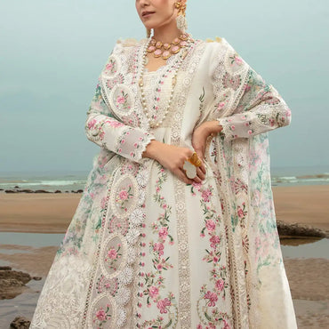 Saira Shakira By Crimson Lawn'24 Dove's Song-Cloud 4B - Mohsin Saeed Fabrics