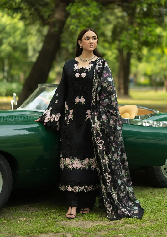 Elaf Luxury Lawn Vol-2'26 ELQ-5B BLACK MASCARA