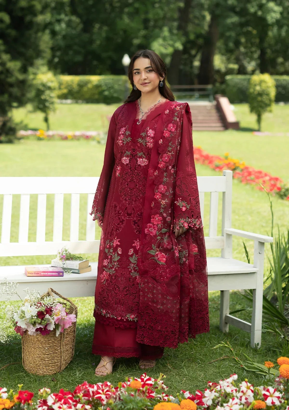 Elaf Luxury Lawn Vol-2'26 ELQ-4A FALLING PETALS