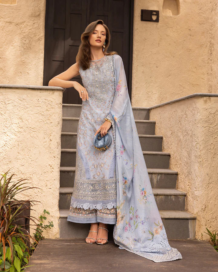 Faiza Saqlain ZInnia Luxury Lawn'25 Liana