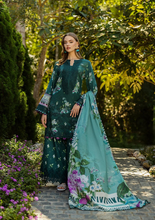 Elaf Chikankari Lawn'25 ELK-07B JADE EMBRACE