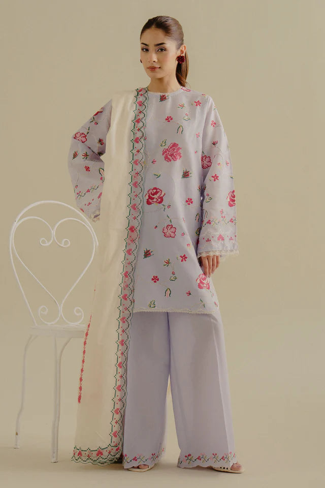 Coco Embroidered Eid lawn'25 Zufra-6B