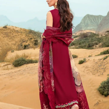 Saira Shakira By Crimson Lawn'24 Lillie de Jong-Cherry 3A - Mohsin Saeed Fabrics