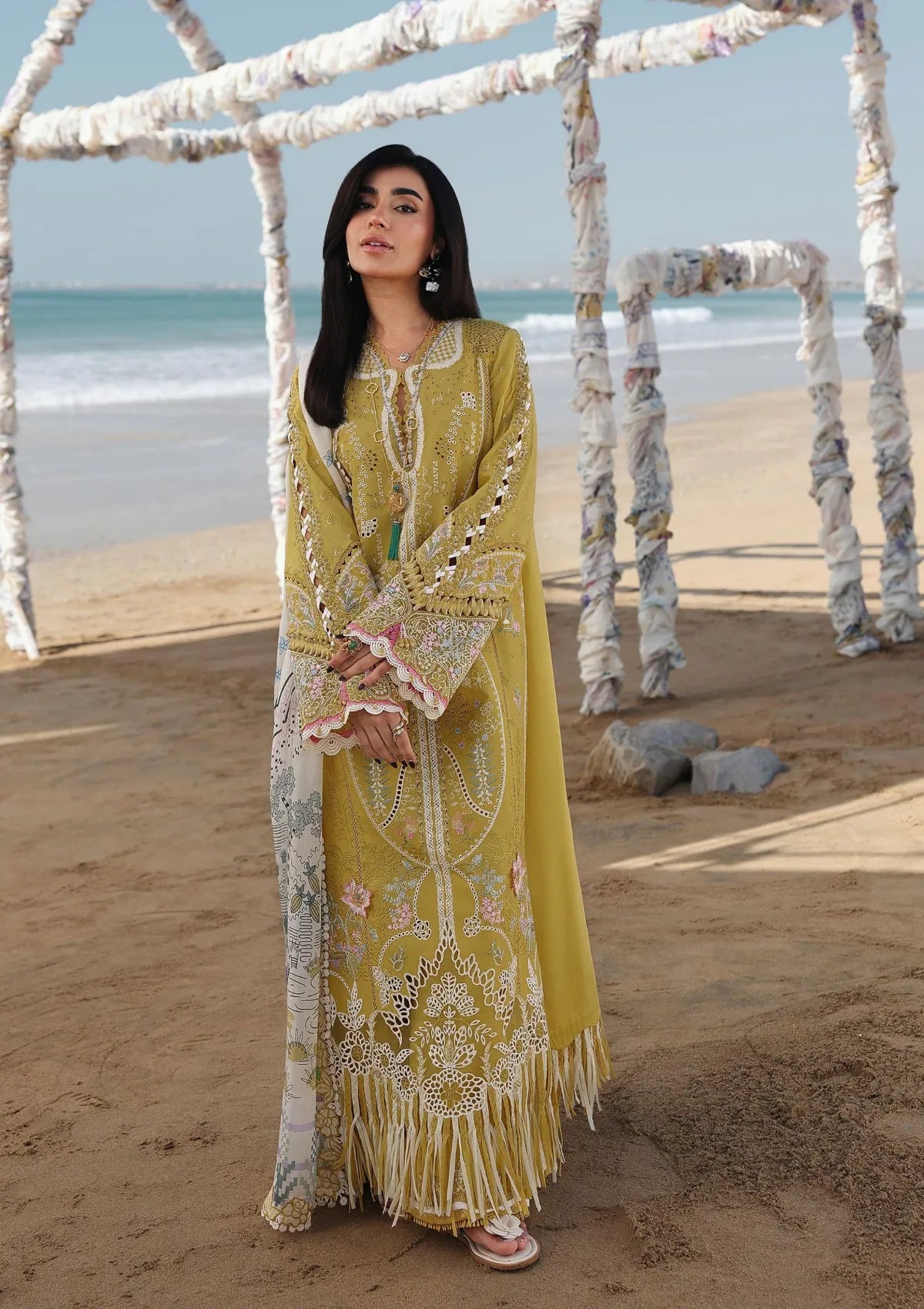 Qalamkar Sahil Luxury Lawn‘26 SA-07 Hira