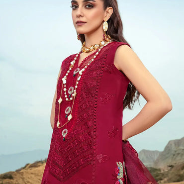 Saira Shakira By Crimson Lawn'24 Lillie de Jong-Cherry 3A - Mohsin Saeed Fabrics