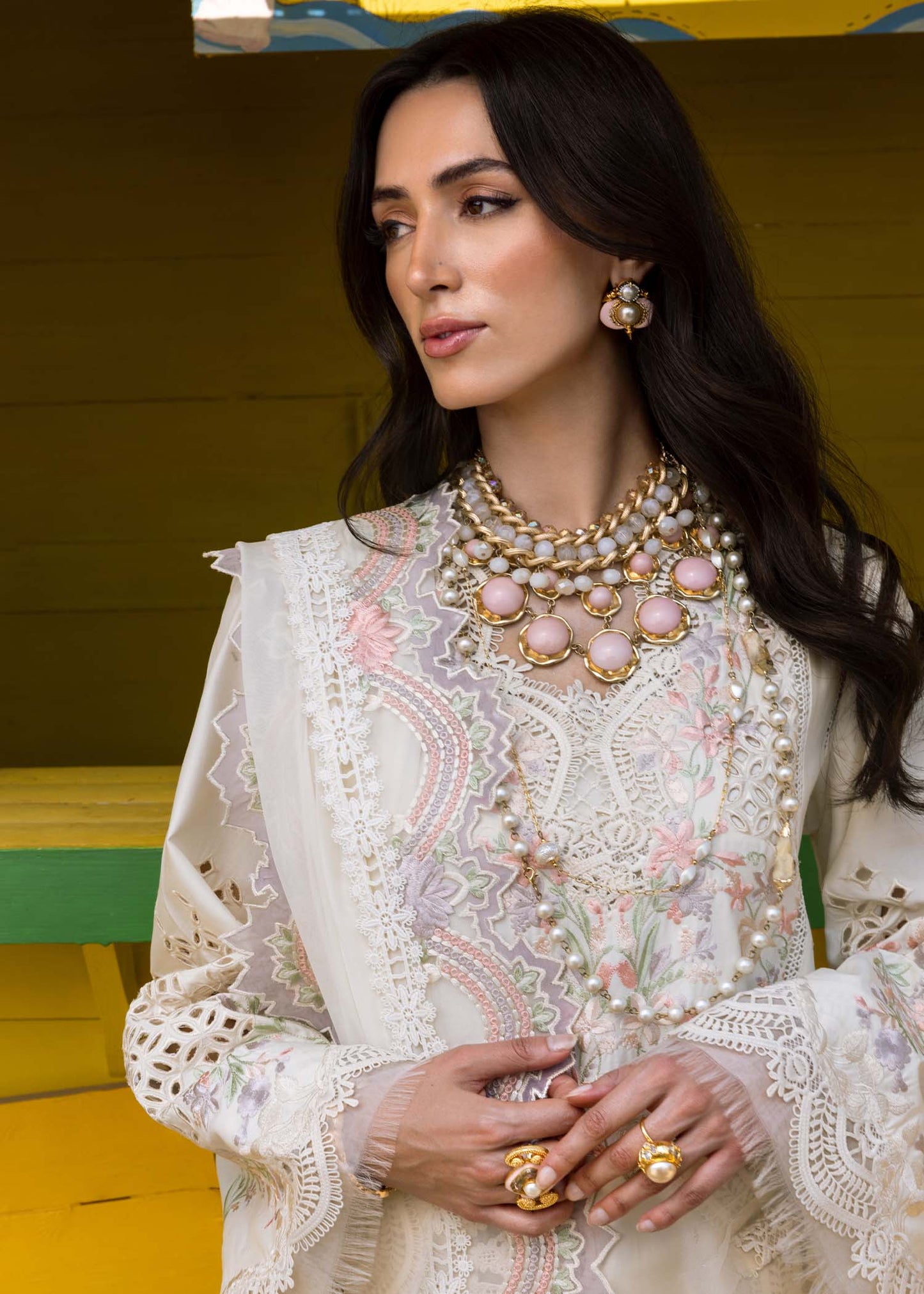 Saira Shakira Luxury Lawn'25 DAHLIA-A