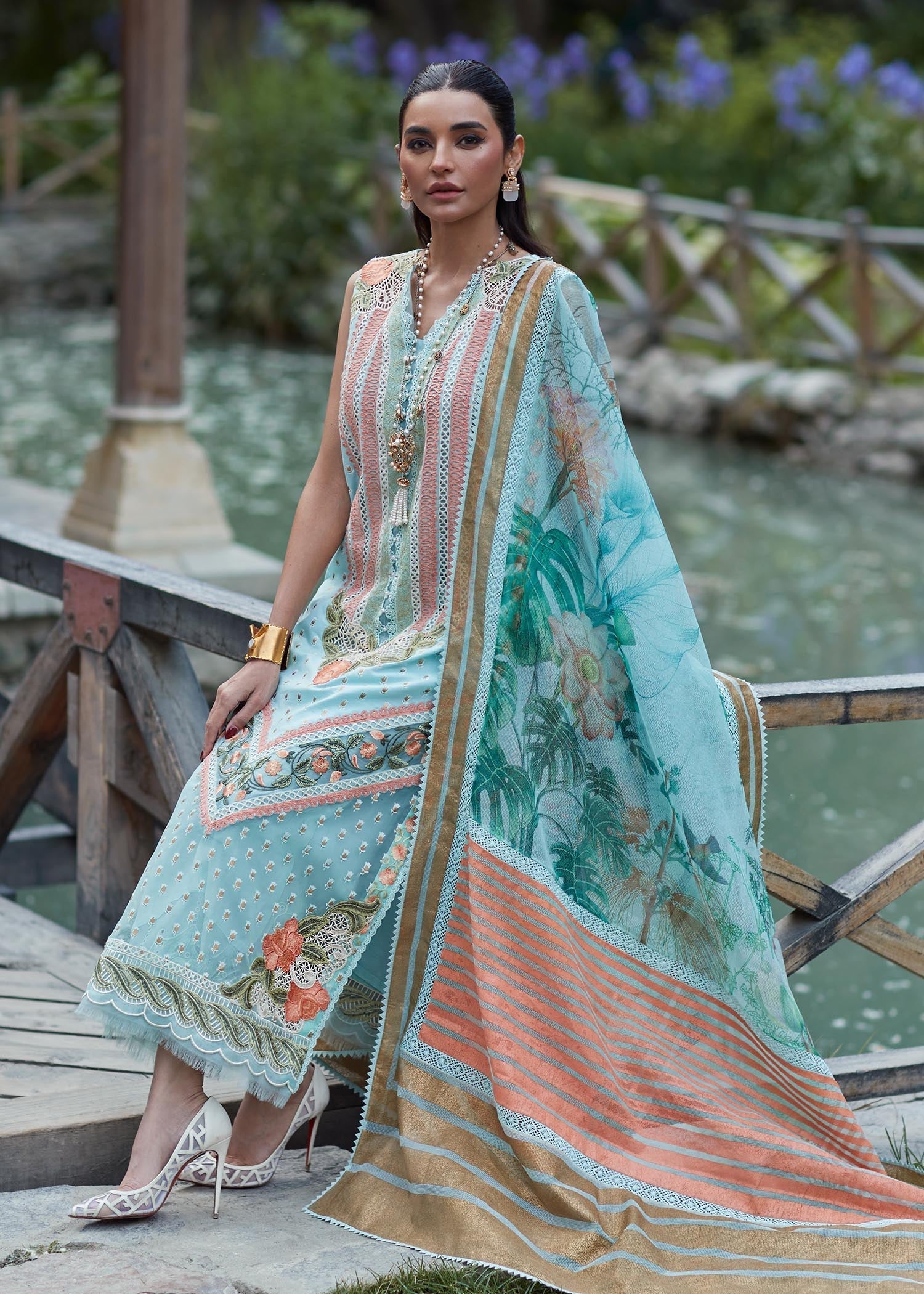 Crimson X Saira Shakira Eid Luxury Lawn'23 Shigar - D5 B